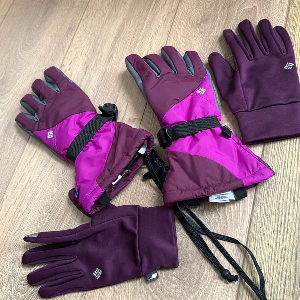 Columbia 2 in 1 winter gloves women’s L